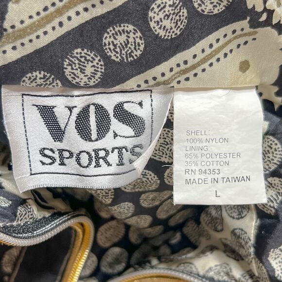 VOS Sports Vintage Patchwork Jacket Windbreaker Paisley Floral Women's L Retro - Picture 3 of 10